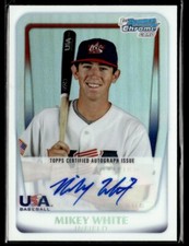 2011 Bowman Chrome 18U USA National Team Autographs Gold Refractors Mikey White