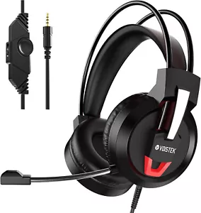 Voistek Gaming Kopfhörer 3,5mm Mikrofon Over-Ear Headset für PS4 Xbox Switch - Bild 1 von 7