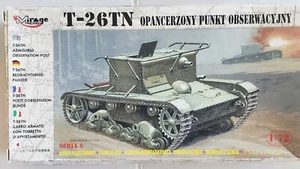 TANQUE DE OBSERVACIÓN MIRAGE HOBBY T-26TN RUSIA SEGUNDA GUERRA MUNDIAL MODELO PLÁSTICO 1/72 PIEZAS SELLADO - Imagen 1 de 3