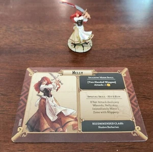 Zombicide Black Plague Survivor Nelly Professionally Painted w/ Card - Picture 1 of 3