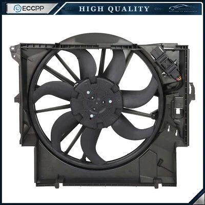 Electric Radiator Cooling Fan Assembly For BMW 135I 2008-2013 BMW 335D 2009-2011 - Imagem 1 de 4