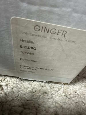 New Ginger Hotelier  Tumbler Polished Chrome  0313/pc - Image 1 of 4