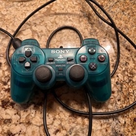  Sony PlayStation 2 PS2 Emerald Green Clear Controller  Tested