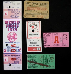 (5) 1925-1980 Sports Ticket Collection Baseball Soccer Hockey Football - Picture 1 of 6