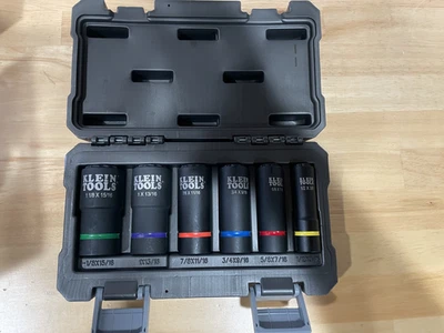 Klein Tools 66010 2-In-1 Impact Socket Set, 6-Piece - Image 1 of 4