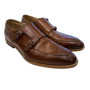 Antonio Cerrelli Double Monk Strap Brown Loafers - Men's Sz 12 Dress Shoes - Picture 1 of 10