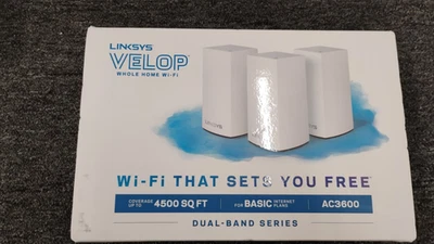 Linksys Velop AC3900 Wireless System - 3 Pieces - Open Box New - O1 - Image 1 of 3