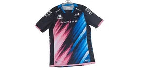 Kappa Alpine Racing Team Gasly Jersey XL Shirt Black Blue Pink - Picture 1 of 12