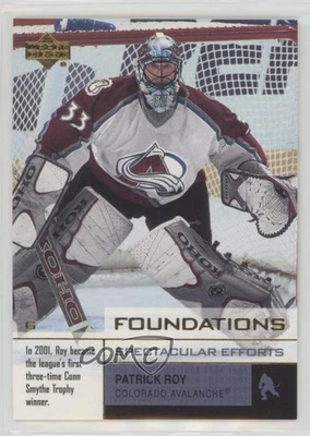 2002-03 Upper Deck Foundations Missing Serial Number Patrick Roy #147 HOF - Image 1 of 2