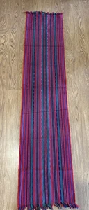 Vintage Tischtuch Läufer Schal gewebte Baumwolle San Antonio Palopo Südwesten 14x64” - Bild 1 von 5