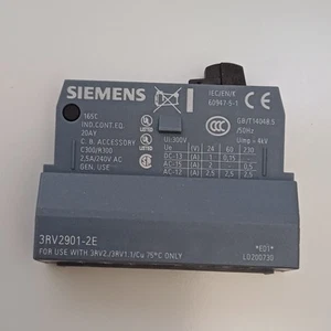 14 PC LOT NEW SIEMENS 3RV2901-2E E01 L0200730 3RV29012E - Picture 1 of 12