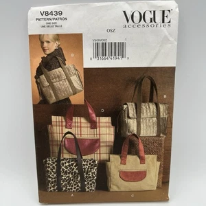 Vogue Accessories V8439 Umhängetasche Tasche Schultertasche Handtasche 4 Ansichten Schnittmuster - Bild 1 von 8