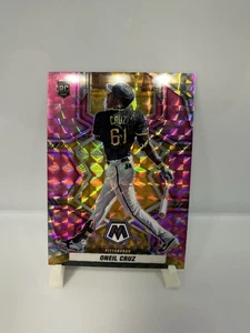2022 Panini Mosaic Rookies Oneil Cruz #239 Pink Camo Mosaic Prizm (RC) - Picture 1 of 2