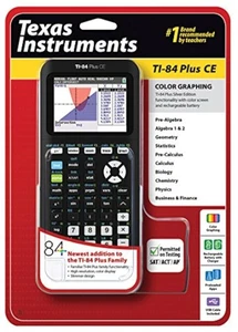 Texas Instruments TI-84 Plus Ce Graphing Calculator Black TI 84 Ce Very Good - Picture 1 of 4