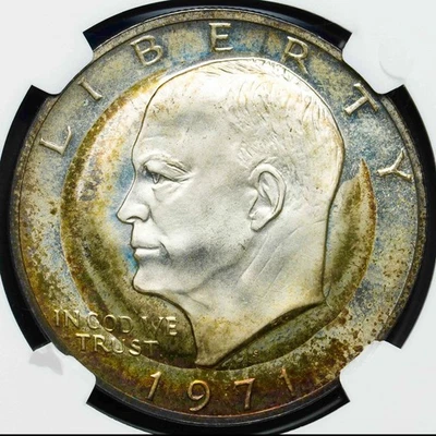 1971 S SILVER $1 SANDRA DAY O'CONNOR 1981 COUNTERSTAMP┃NGC PF 67 CAMEO - Image 1 of 4