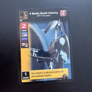 1999 Star Wars Young Jedi Collectible Card Game Card 99 Battle Droid: Infantry - Picture 1 of 2
