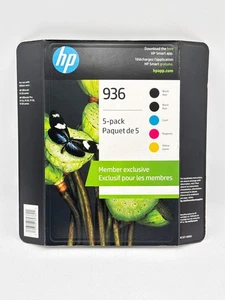 HP 936 Paquete de 5 Negro Cian Magenta Amarillo NUEVO Precintado - Imagen 1 de 5