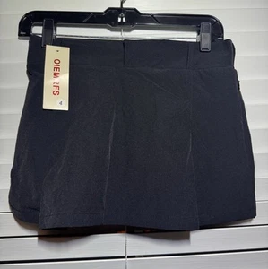 NWT Gorgeous Women's Black Golf Tennis Skirt Skort Size 4 with side pocket. - Picture 1 of 3