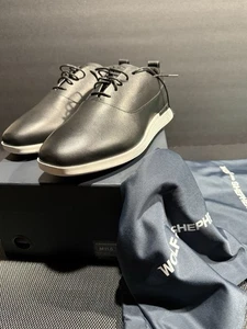 Wolf & Shepherd SZ 11.5 M Men’s Crossover Longwing  Dress Black Leather Shoes - Picture 1 of 11