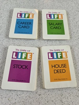 Набор игровых карт запасные части настольная игра 1991 The Game of Life - Изображение 1 из 2