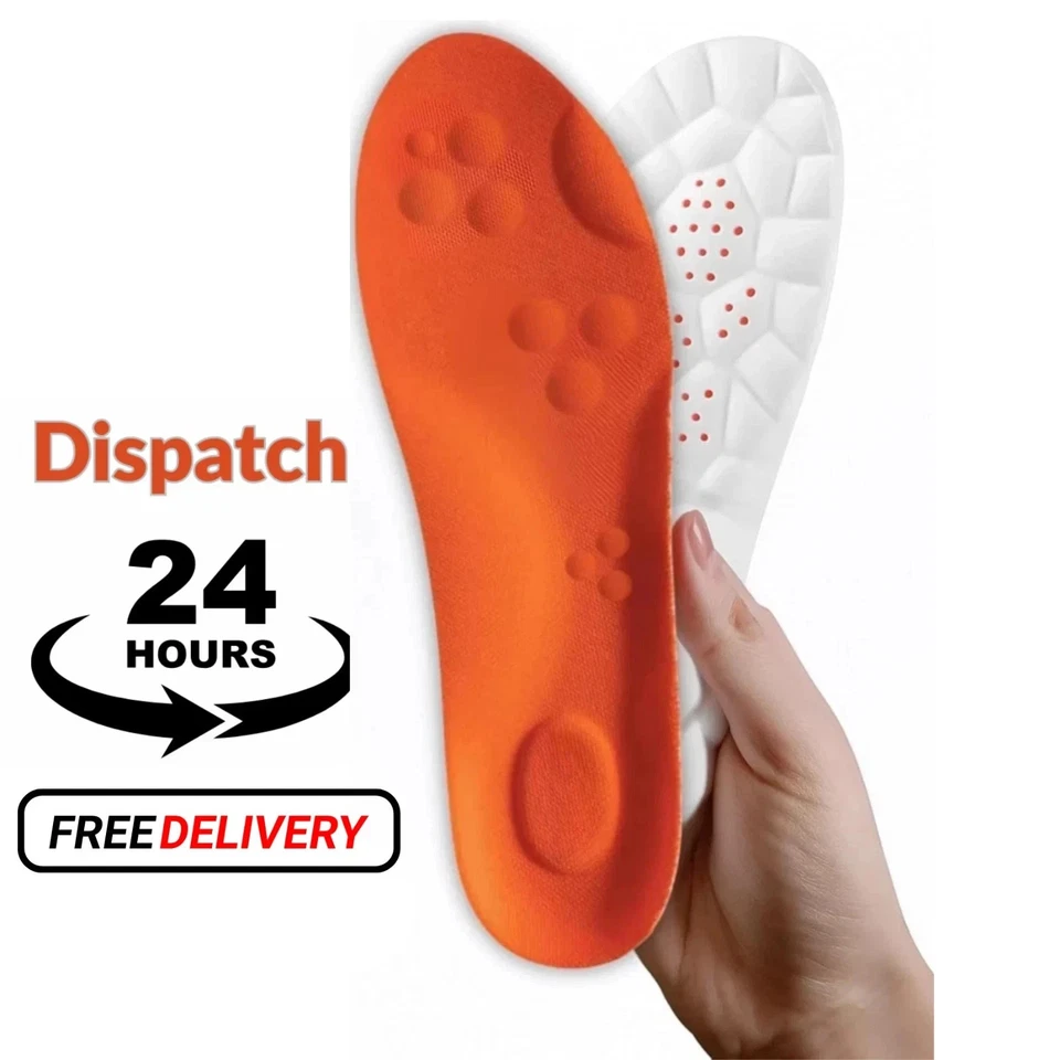 Steppers 4D Memory Foam Orthotic Insoles for Heel & Plantar Fasciitis Pain