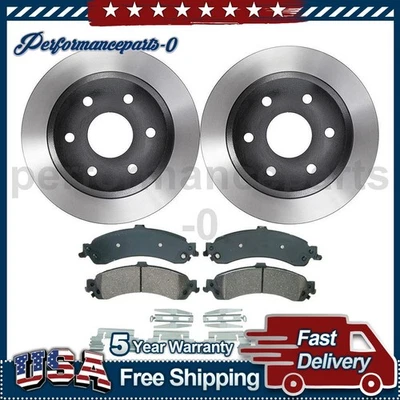 Rear Disc Brake Pad Set Disc Brake Rotor for Chevrolet Tahoe 2000-2004 - Image 1 of 4