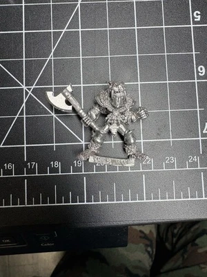 Warhammer Citadel Chaos Warrior Metal Fuera de Stock con Hacha Oldhammer GW Foto 1 de 2