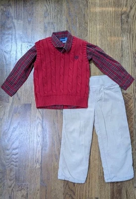 Conjunto masculino 3 peças tamanho 3T - Imagem 1 de 4