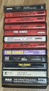12 Cassettes Tapes THE KINKS Best of UK Jive Celluloid Heroes The Road 70's 80's - Picture 1 of 3