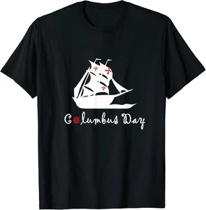¡NUEVO! Camiseta de vacaciones del Día de Colón / HECHA EN EE. UU. - Imagen 1 de 3