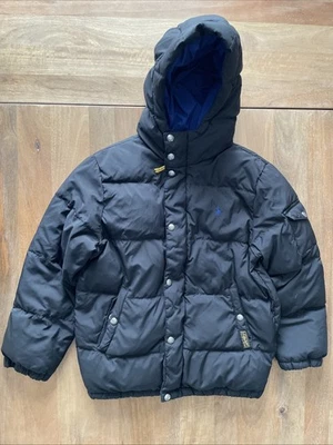 Chaqueta acolchada Polo Ralph Lauren juvenil talla 10-12 negra con logotipo de pony relleno Foto 1 de 4