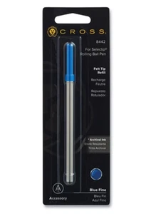 Cross Refill For Cross Selectip Porous Point Pens, Fine Bullet Tip, Blue Ink - Picture 1 of 3