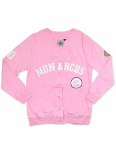 KANSAS CITY NEGRO LEAGUE BASEBALL CARDIGAN SWEATER PINK NEGRO LEAGUE CARDIGAN  - Foto 1 di 1