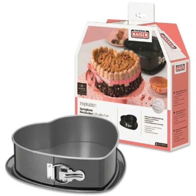 KAISER Herz Back Form 25x26x7cm Antihaft Edelstahl Mutter tag Valentins Hochzeit - Bild 1 von 4