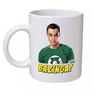 Taza divertida Sheldon Bazinga The Big Bang Theory programa de televisión regalo de cumpleaños - Imagen 1 de 2
