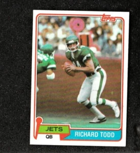 RICHARD TODD 1981 Topps #315 New York Jets Alabama EXCELLENT - Picture 1 of 2