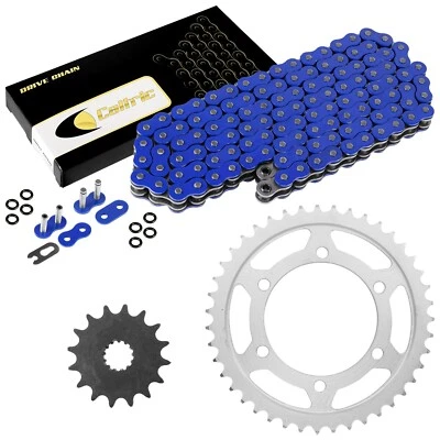 Kit de cadena de transmisión y piñones de junta tórica azul para Suzuki GSX-R600 GSXR600 2011-2016 Foto 1 de 4