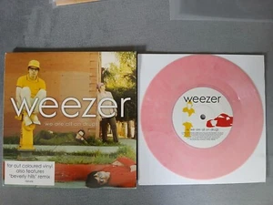 WEEZER-WE ARE ALL ON DRUGS 7" PINK VINYL SINGLE IN PICTURE COVER - Picture 1 of 2