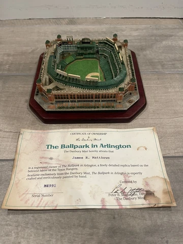 BALLPARK AT ARLINGTON TEXAS RANGERS DANBURY MINT REPLICA STADIUM LIMITED EDITION Cover
