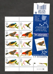 =WOW= #BK272 TROPICAL BIRDS MAKESHIFT VENDING BOOKLET, CV $11.00, Free S&H - Picture 1 of 4