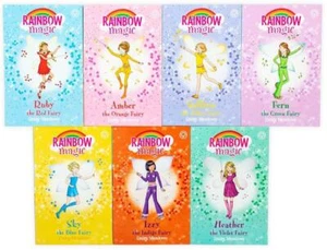 NEU SET x 7 REGENBOGEN MAGISCHE FARBE FEEN 1 2 3 4 5 6 7 - Bild 1 von 1