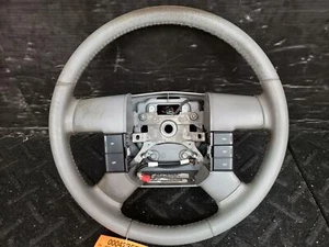 2008 FORD F150 LEATHER WRAPPED STEERING WHEEL FLINT - Picture 1 of 12
