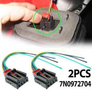 2x For VW Audi Skoda Seat 7N0972704 Rear Tail Light Lamp Connector Plug Prewired - Picture 1 of 9