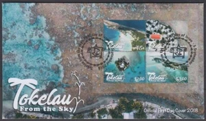 TOKELAU 2018 TOKELAU FROM THE SKY M/S FDC (ID:181/D64460) - Bild 1 von 1