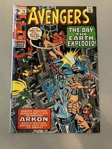 Avengers #76 •VF- (7.5)•Arkon! Blk Widow/Thor/Quicksilver/Toad! J Buscema art! - Picture 1 of 6