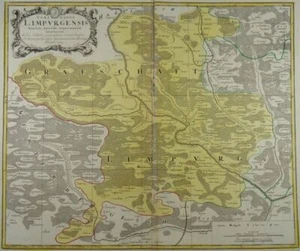 CONTEA LIMBURGO ABTGMÜND KOCHER CARD HOMANN 1749 Comitatus Limpurgensis L46 - Foto 1 di 3