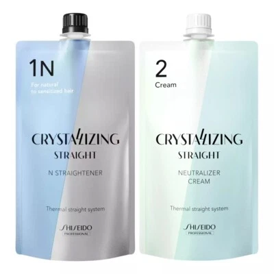 SET ALISADOR RECTO CRISTALIZANTE SHISEIDO 400 g N1 + N2 (cabello fino-normal) Foto 1 de 2