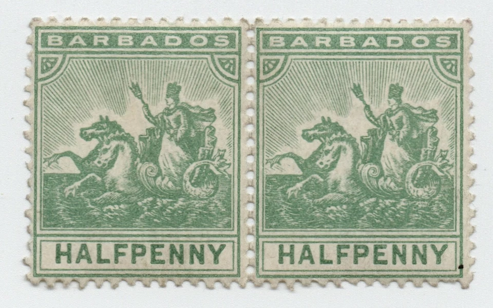 Medio centavo Barbados SG136 WMK multi CA - Par como nuevo MH Foto 1 de 1