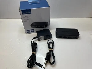 Insignia- 4-Port USB 2.0 Powered Hub - Black (NS-PCH5421) - Picture 1 of 13