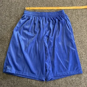 A4 Shorts Boys Youth M Blue Mesh Elastic Wasteband Stretch Active - Picture 1 of 7